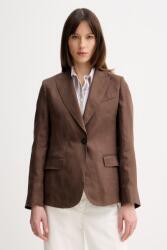 Weekend Max Mara len blézer NALUT - barna 34