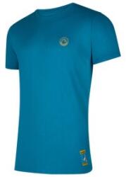 La Sportiva Climbing on the Moon T-Shirt Men Tricou cu mânecă scurtă Turchese/Giallo M