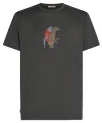 Icebreaker Merino 150 Tech Lite SS Tee Bear Catch Men Tricou cu mânecă scurtă OBSIDIAN M