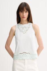 Twinset pamut top - türkiz XS