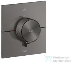 Hansgrohe AXOR SHOWERSELECT ID Square falsík alatti termosztátos kád/zuhany csaptelep biztonsági kombinációval, szálcsiszolt fekete króm 36753340 (36753340)