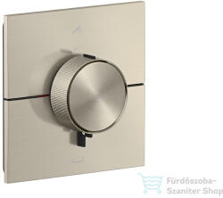 Hansgrohe AXOR SHOWERSELECT ID Square falsík alatti termosztátos kád/zuhany csaptelep biztonsági kombinációval, szálcsiszolt nikkel 36753820 (36753820)