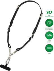 4smarts USB-C® Tartóheveder Fekete (541386) (541386)