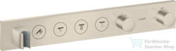 Hansgrohe AXOR SHOWERSOLUTIONS 4 fogyasztós, termosztátos falsík alatti zuhany csaptelep alaptest nélkül, szálcsiszolt nikkel 18357820 (18357820)