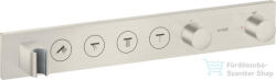 Hansgrohe AXOR SHOWERSOLUTIONS 4 fogyasztós, termosztátos falsík alatti zuhany csaptelep alaptest nélkül, rozsdamentes acél hatású 18357800 (18357800)