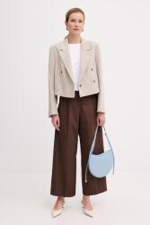 Furla női bőr táska Moonstone M Shoulder Bag - kék Univerzális méret