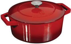 Berlinger Haus Lábas 25 cm 4, 6 literes öntöttvas piros Metallic Line Burgundy Edition BH/8642-NO-4 (BH/8642-NO-4)