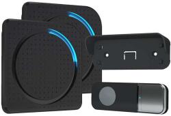 Solight 1L67 vezeték nélküli csengő konnektorba, 200m, learning code - 2db, fekete