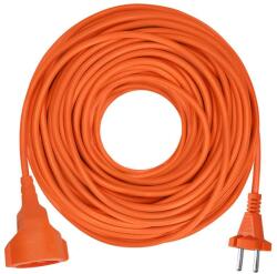 Solight Hosszabbító kábel csatlakozóval 1 aljzattal - 25m, 2x1, 5, narancs