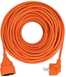 Solight Hosszabbító kábel csatlakozóval 1 aljzattal - 15m, 3x1, 5, narancs