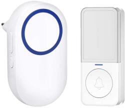 Solight 1L78 vezeték nélküli csengő konnektorba, 200m, learning code, fehér