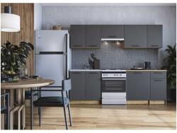 Halmar Daria konyhabútor 240, craft tölgy / antracit