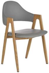 Halmar Vilma étkezőszék, szürke / mézes tölgy