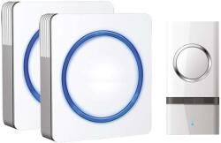 Solight 1L23 vezeték nélküli csengő konnektorba, 120m - 2db, fehér