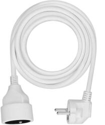 Solight Hosszabbító kábel csatlakozóval 1 aljzattal - 5m, 3x1, 5, fehér