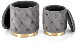 Halmar Polly zsámoly, szürke / arany