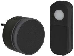 Solight 1L77 vezeték nélküli csengő konnektorba, 180m, learning code, fekete