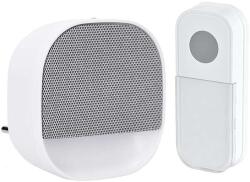 Solight 1L81 vezeték nélküli csengő éjszakai fénnyel konnektorhoz, 180m, learning code, fehér