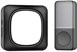 Solight 1L78 vezeték nélküli csengő éjszakai fénnyel konnektorhoz, 150m, learning code, fekete