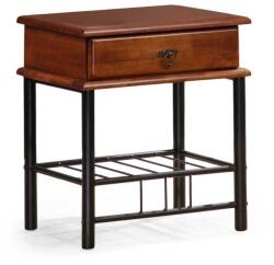 Halmar Fiona éjjeliszekrény, cseresznye / fekete