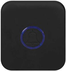 Solight 1L70 vezeték nélküli csengő dinamóval, 150m, learning code, fekete