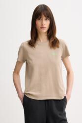 American Vintage pamut póló - bézs M - answear - 23 990 Ft