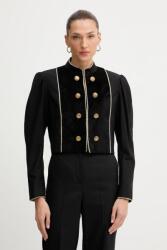 Twinset blézer gyapjú keverékből - fekete 38 - answear - 235 990 Ft