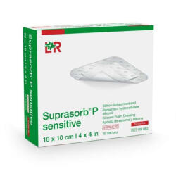  Suprasorb P Sensitive Border Lite Szilikon Habkötszer 10 X 10 Cm 10db/doboz Steril (lohmann) 139083