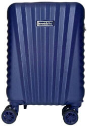 Leonardo Da Vinci sötétkék műanyag négykerekű mini bőrönd 6067