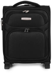 Leonardo Da Vinci fekete két kerekű mini bőrönd 1221