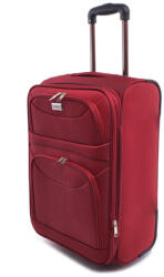 ORMI bordó két kerekű textil kicsi bőrönd