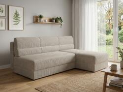  Coltar extensibil de colt TAVERO SLIM, bej deschis, reversibil, 201x140 cm