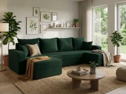  Coltar extensibil in forma de U VALERIO, verde inchis, 305x140 cm