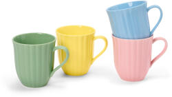 Tchibo - 4 porcelán bögre, színes, 350 ml