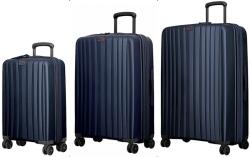 JUMP ENAIS törhetetlen éjkék három részes bőrönd szett STA20-NAVY szett - borond-aruhaz