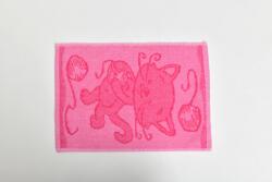 PROFOD MOTIV / Gyerek törölköző motívummal - rózsaszín cica 30x50 cm (prof_2340)