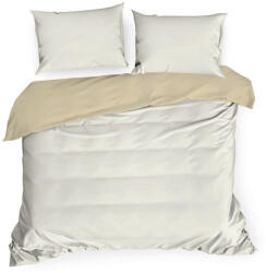 Eurofirany Nova3 pamut-szatén kétoldalas ágyneműhuzat Krém/bézs 160x200 cm - 70x80 cm 2db