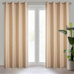 EUROFIRANY Evi mintás dekor függöny Bézs 140x250 cm