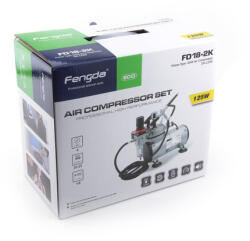 Chromax - AS-18-2K Kompresszor szett (AS-18-2-es kompresszor, BD-130-as szórópisztoly) (AS-18-2K)