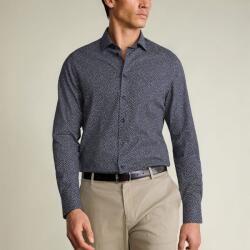 Charles Tyrwhitt Non-Iron Stretch Print Shirt - Navy - Extra Slim fit | 43 | 91 (Standard)