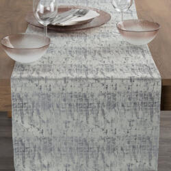 EUROFIRANY Alina jacquard asztali futó Ezüst 40x140 cm