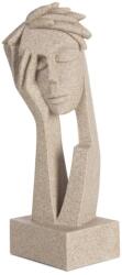 EUROFIRANY Logan kő hatású dekoratív figura Bézs 11x9x28 cm
