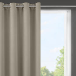 EUROFIRANY Logan sötétítő függöny Sötét bézs 140x175 cm