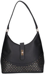 Karen rostbőr táska D 658-L fekete arany