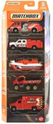 Mattel Matchbox: set de 5 mașinuțe Rescue, scară 1/64 - Mattel (C1817/JJP42)