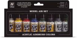 Acrylicos Vallejo Vallejo 71.174 Basic airbrush festék készlet 8x17 ml (Model) (571174-71174)