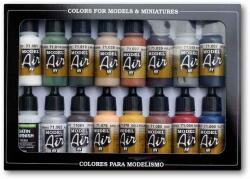 Acrylicos Vallejo Vallejo 71.191 Train paint airbrush festék készlet 16x17 ml (571191-71191)