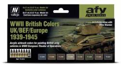 Acrylicos Vallejo Vallejo AirBrush festék készlet 71.614 II. világháborús British Colors UK/BEF/Europe 1939-1945 () (571614)