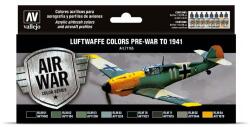 Acrylicos Vallejo Vallejo 71.165 Luftwaffe Pre-War to 1941 airbrush festék készlet 8x17 ml () (571165)