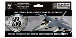  Vallejo 71.156 "Gray Schemes" airbrush festék készlet 8x17 ml () (571156)